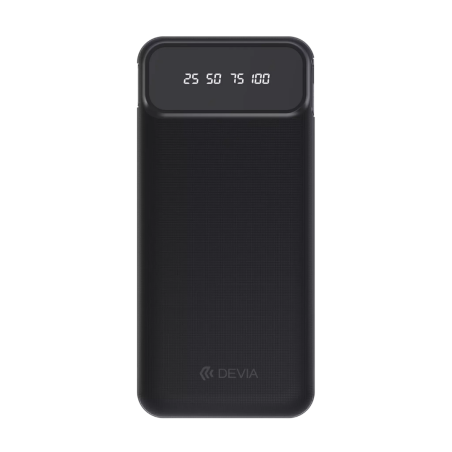 Power Bank avec 4 Câbles Intégrés 10000 mAh - Devia Kintone Series - Noir