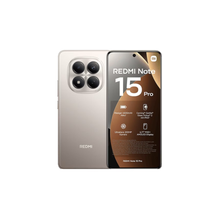 Xiaomi Redmi Note 15 pro 8 Go/256 Go Titane - Neuf - Smartphones Ref T