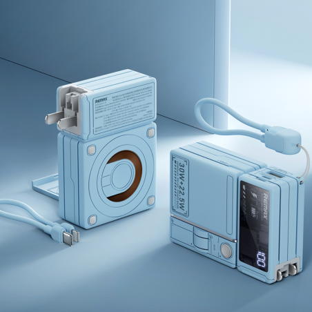 Power bank avec chargement sans fil Remax + Chargeur secteur universel 10000mAh 30W CP-18 (SPEC USA)… — REMAX · Smarty Paris 18e