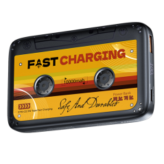 Power bank 10000mAh Remax RPP-B1 27W + 22.5W bande de charge rapide et design retro - Noir — REMAX · Smarty Paris 18e