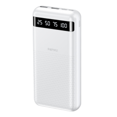 Power bank 20000mAh REMAX Hintom RPP-11 – Charge rapide 2.4A, 3 appareils simultanés - Blanc
