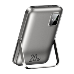 Power bank Magnétique 3 en 1 10000mAh REMAX RPP-695 15W Affichage numérique de la batterie - Gris — REMAX · Smarty Paris 18e