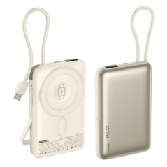 Power bank Magnétique avec câbles de charge C-C rapide 22,5 W 10000 mAh MC-01 REMAX - Argent — REMAX · Smarty Paris 18e