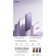 Power bank ultra-fine à charge rapide PD20W 10000mAh FP-15 REMAX - Or — REMAX · Smarty Paris 18e