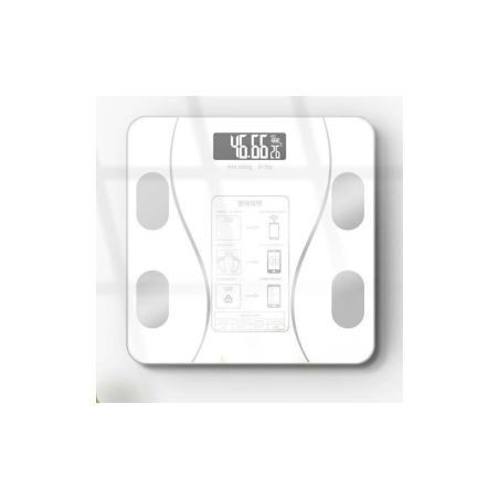 Balance Connectée en Verre avec Bluetooth - Batterie rechargeable inté