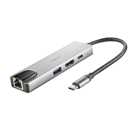 Adaptateur USB-C multi-port 4 en 1 - NGS wonder dock supra - Aluminium — NGS · Smarty Paris 18e