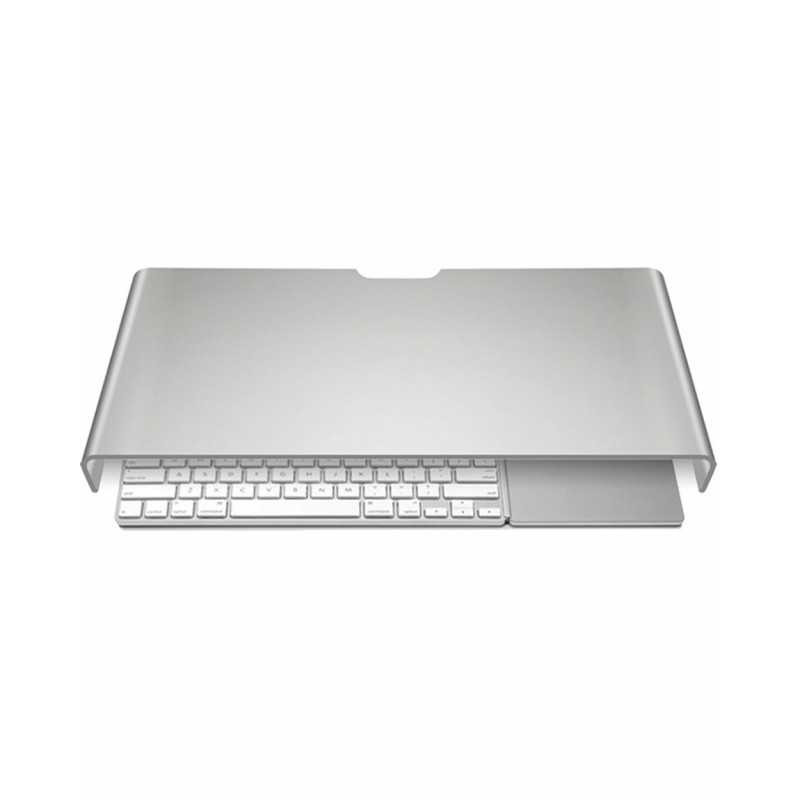 Mini Desk Computer Stand ECO – Silver Aluminum 38 x 22 x 6 cm Mini Desk Computer Stand ECO – Silver Aluminum 38 x 22 x 6 cm