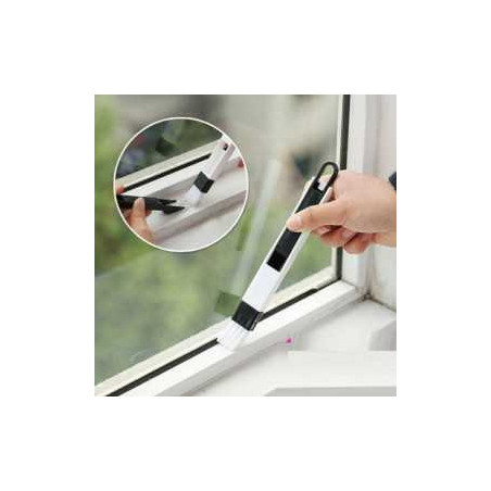 Ensemble de brosses polyvalentes pour nettoyer les rainures des portes