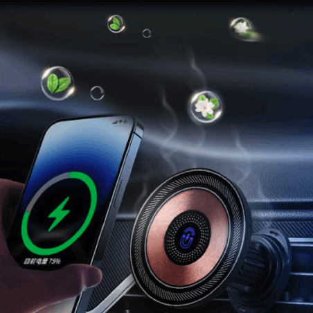 Chargeur Sans Fil Magsafe avec Support Grille d’Aération 15W - ML3 - D-Power - Noir — D-power · Smarty Paris 18e