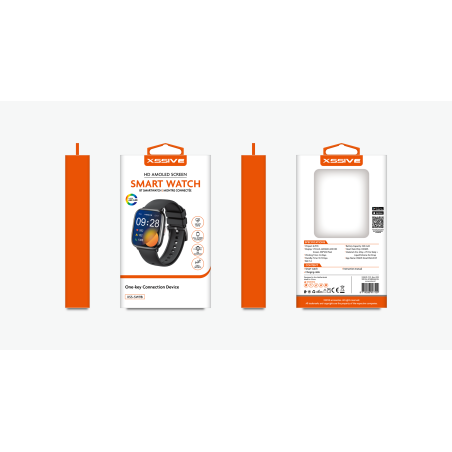 Montre Connectée Écran HD AMOLED XSSIVE XSS-SW9B – Noir — Accessoire · Smarty Paris 18e