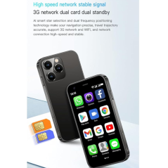 Mini Smartphone Android XL16 - 3G, Écran IPS HD, 2Go/16GoWiFi - Noir - Neuf