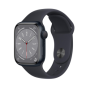 Montre Connectée Apple Watch Series 9 GPS 41mm Minuit Aluminium avec Bracelet - Grade A ()*