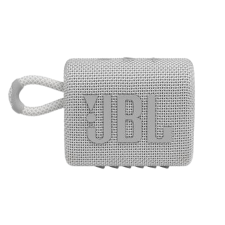 Enceinte Bluetooth Portable JBL Go 3 Blanc IP67 5H - JBLGO3WHT — JBL · Smarty Paris 18e