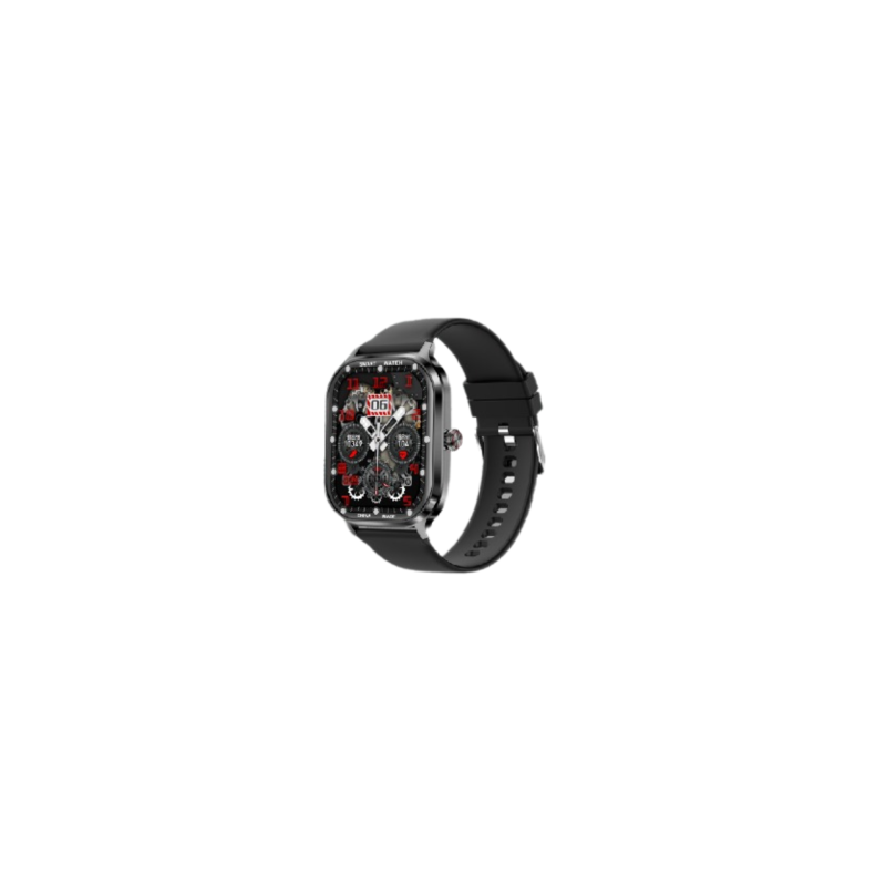 Montre Connectée Écran Rond IPS 2,02'' Appels Bluetooth et Suivi Santé FASR FS-M5 - Noir