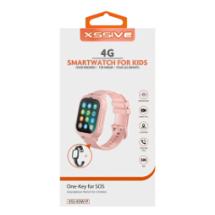 Montre Intelligent GPS 4G pour Enfants XSSIVE XSS-KSW1P - Rose Ref G38