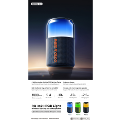 Enceinte portable sans fil REMAX Party Light RB-M21 - Vert