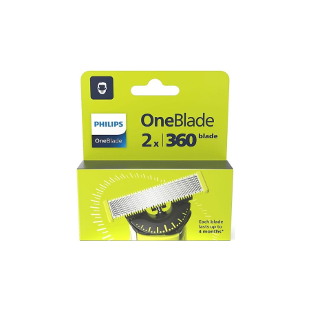 Lames de rechange Philips OneBlade 360 (Pack de 2, QP420/50) - Neuf -
