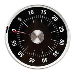 Black Magnetic Mechanical Kitchen Timer | Smarty