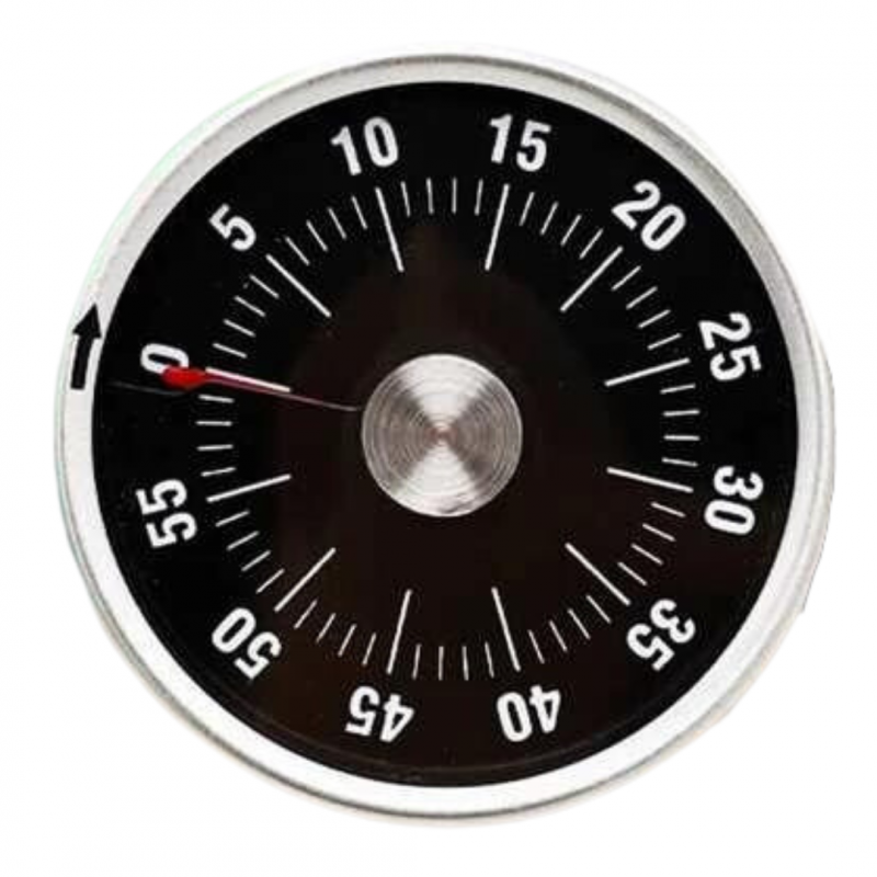 Magnetic Mechanical Kitchen Timer ECO – Black Magnetic Mechanical Kitchen Timer ECO – Black