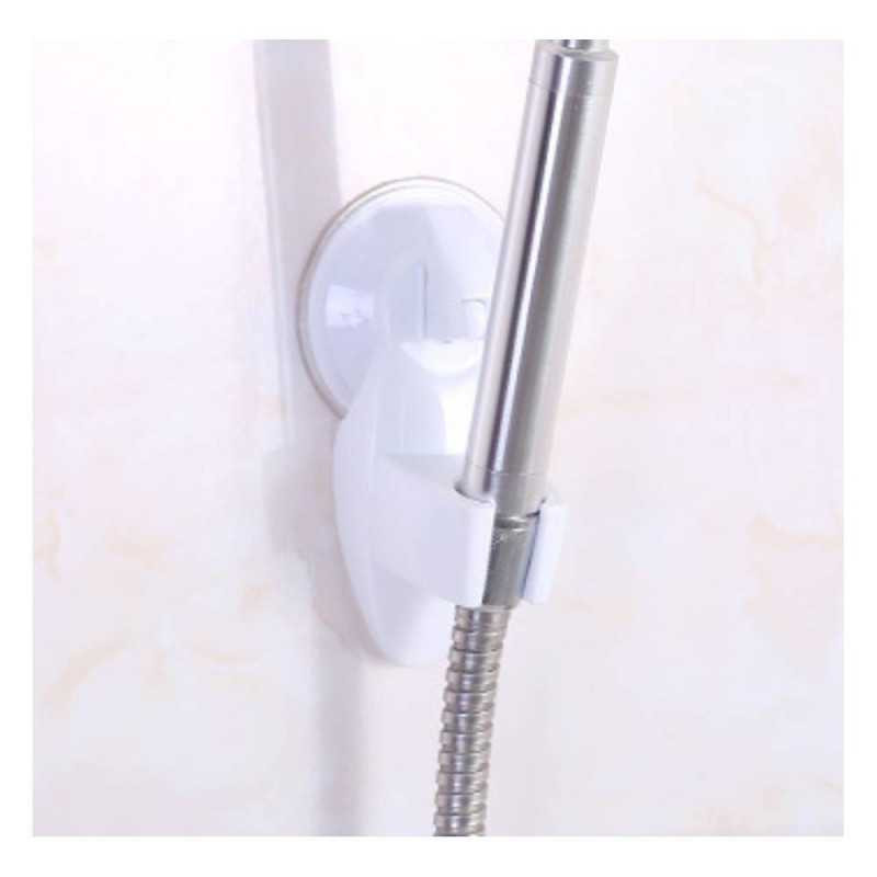 Support de Fixation de Pommeau de Douche Sans Trou Blanc pour Salle de Bain Support de Fixation de Pommeau de Douche Sans Trou Blanc pour Salle de Bain