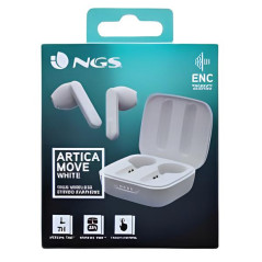 Écouteurs Bluetooth NGS Artica Move White, Une Paires Intra-Auriculaires - Blanc — NGS · Smarty Paris 18e