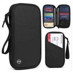 Porte-monnaie porte-cartes RFID noir | Smarty