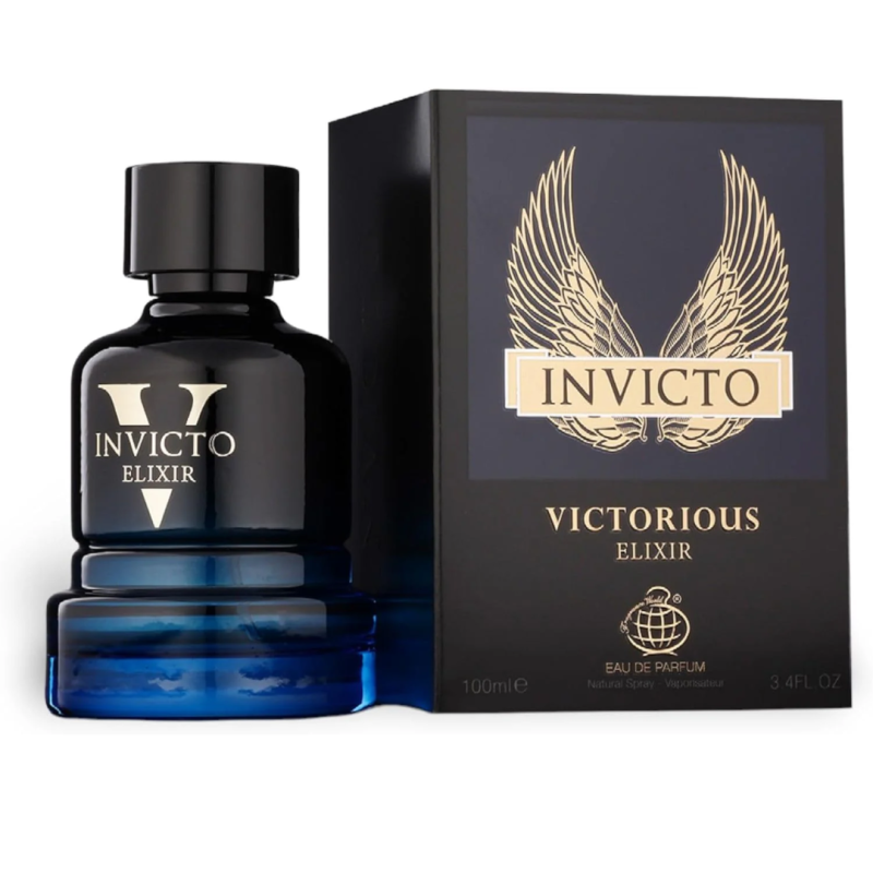 Eau de Parfum Fragrance World Invicto Victorious Elixir - pour homme - 100ml · Smarty Paris Beauté