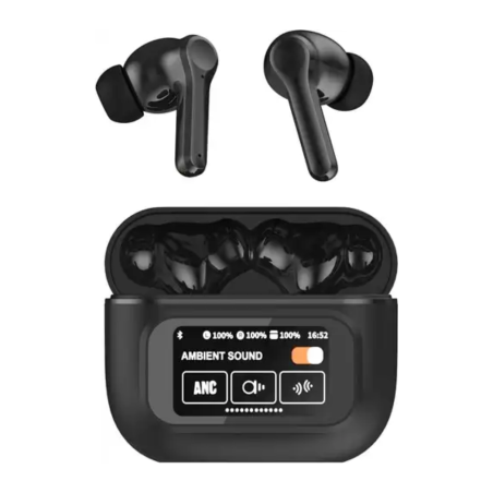 Écouteurs Sans Fil avec ANC/Écran Tactile LCD XSSIVE XSS-TWS16BANC - Noir — Accessoire · Smarty Paris 18e