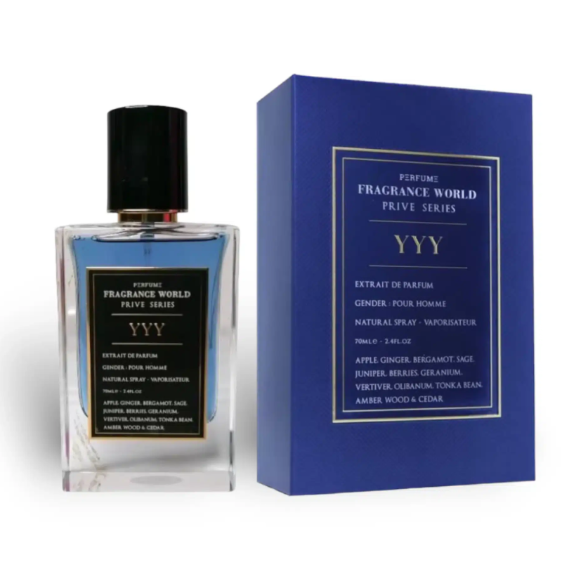 Eau de Parfum Fragrance World Prive Series YYY - pour homme - 70ml · Smarty Paris Beauté