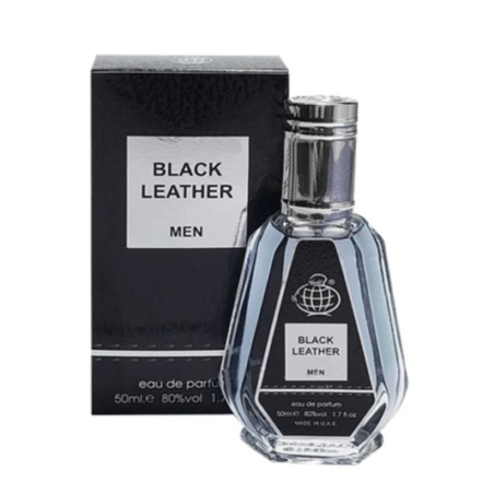 Eau de Parfum Fragrance World Black Leather - pour homme - 50ml · Smarty Paris Beauté