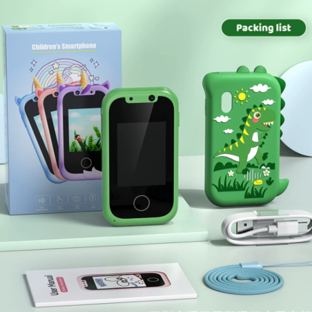 Jouet Smartphone KP08 Dinosaure - Écran IPS - Double Caméra Pour Enfants - Vert · Smarty Paris