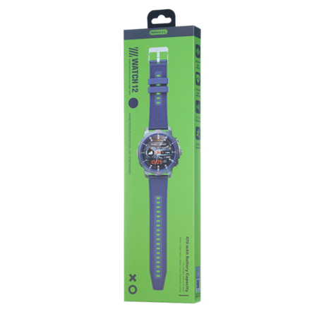 Montre Connectée étanche 470 mAh Remax WATCH12 - écran AMOLED - Bleu — REMAX · Smarty Paris 18e