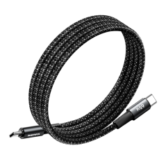 Câble C-C Lightning Tressé 65W avec rangement magnétique REMAX CB07(C-C) - 1.2M - Noir — REMAX · Smarty Paris 18e