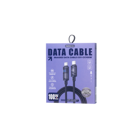 Type-C / Type-C 100W Alliage de Zinc Horizontal REMAX C01-CC100W - 1.2