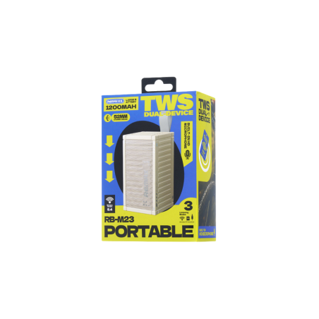 Enceinte Portable Sans Fil REMAX RB-M23 - Blanc - Audio Ref G4734 | Sm