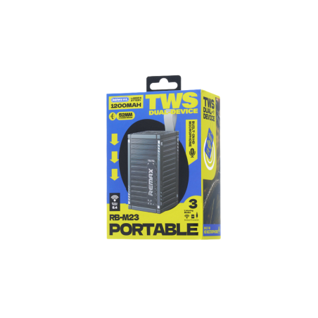 Enceinte Portable Sans Fil REMAX RB-M23 1200mAh - Gris - Audio Ref G47