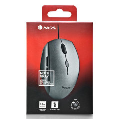 Souris Ergonomique Filaire NGS Moth Gray USB/