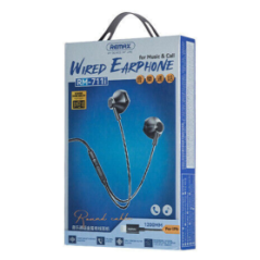 Écouteurs Filaires Lightning en métal Remax RM-711i - 1.2M - Noir - Au