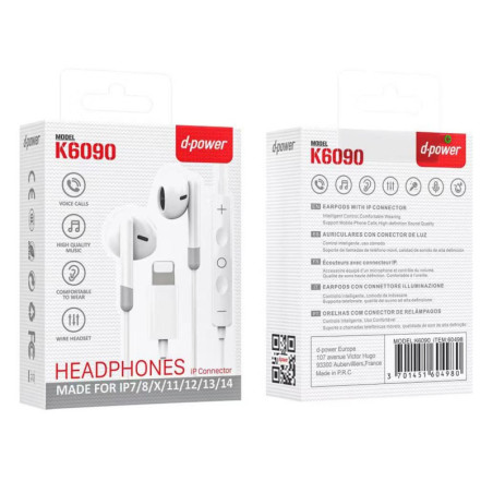 Ecouteurs Kit Main Libre Lightning (Connexion