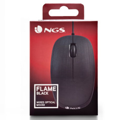 Souris Optique Filaire NGS Flame 1000 DPI Taille Standard - Noir — NGS · Smarty Paris 18e