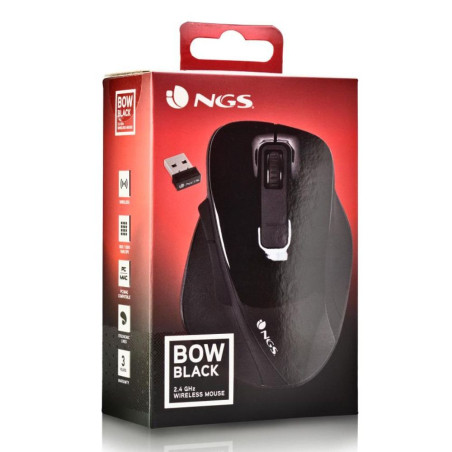 Souris Sans Fils NGS Bow Black 800/1200/1600