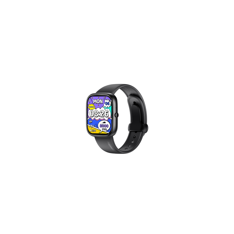 Montre Connectée 300mAh REMAX WATCH25 - écran AMOLED 1.85"- IP68 - Noir