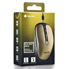 Souris Sans Fils NGS Evo Rust Gold Rechargeab