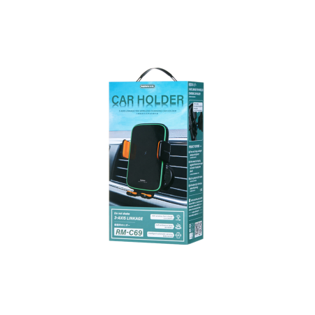 Support De Charge Sans Fil Pour Voiture Tri-axis Linkage 15W Remax RM-