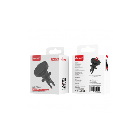 Support Téléphone Voiture Magnétique - D-power Z4008 - Noir - Supports