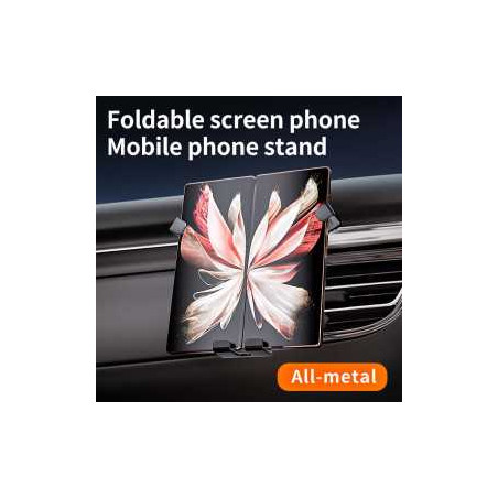 Support de téléphone voiture à écran pliable - Fixation sur ventilatio