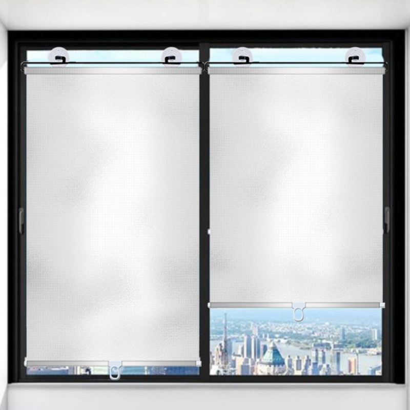 Store Enrouleur de Fenêtre avec Effet Pare-soleil - 45*125 - Argenté — ECO · Smarty Paris 18e