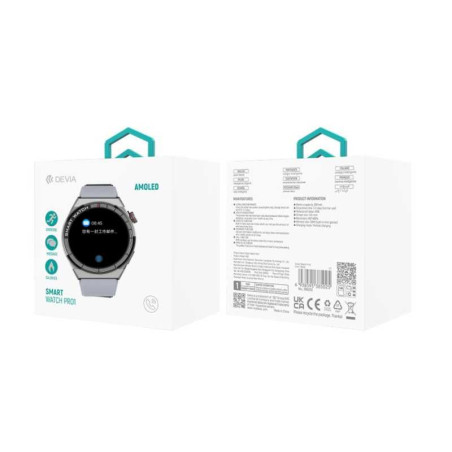 Montre Connectée Devia Smart Watch Pro1 - V2 - Argent — Devia · Smarty Paris 18e
