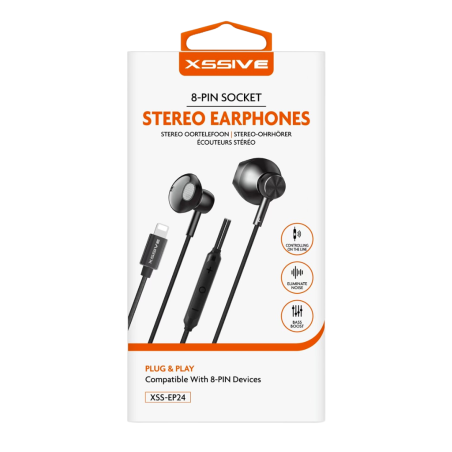 Écouteurs Stéréo Lightning XSSIVE XSS-EP24 – Noir — Accessoire · Smarty Paris 18e