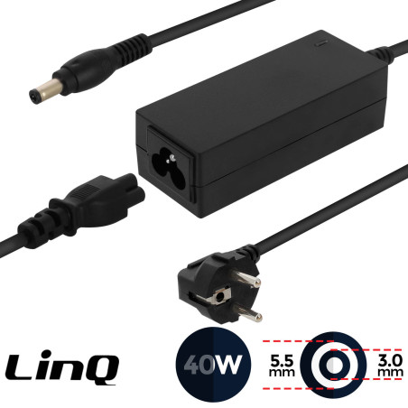 Chargeur Secteur PC Samsung 40W / 19V 2.1A Embout 5.5*3.0mm LinQ SM-4030 — LinQ · Smarty Paris 18e